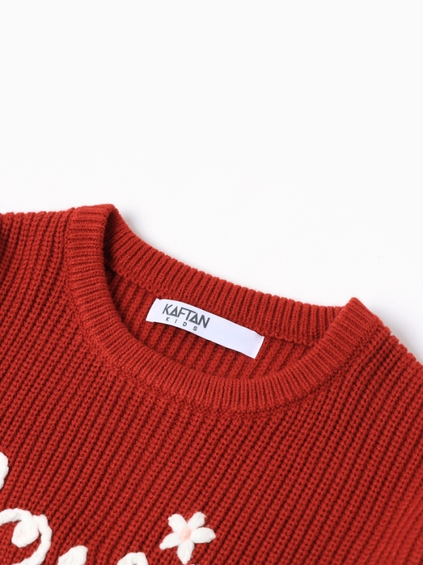 Джемпер детский KAFTAN Love р.32 (110-116 см), красный