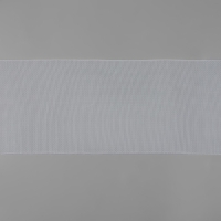 Шторная лента люверсная, органза, 10 см, 50 &plusmn; 1 м, цвет прозрачный