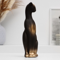 Фигура "Кот стоит" черный, 21см