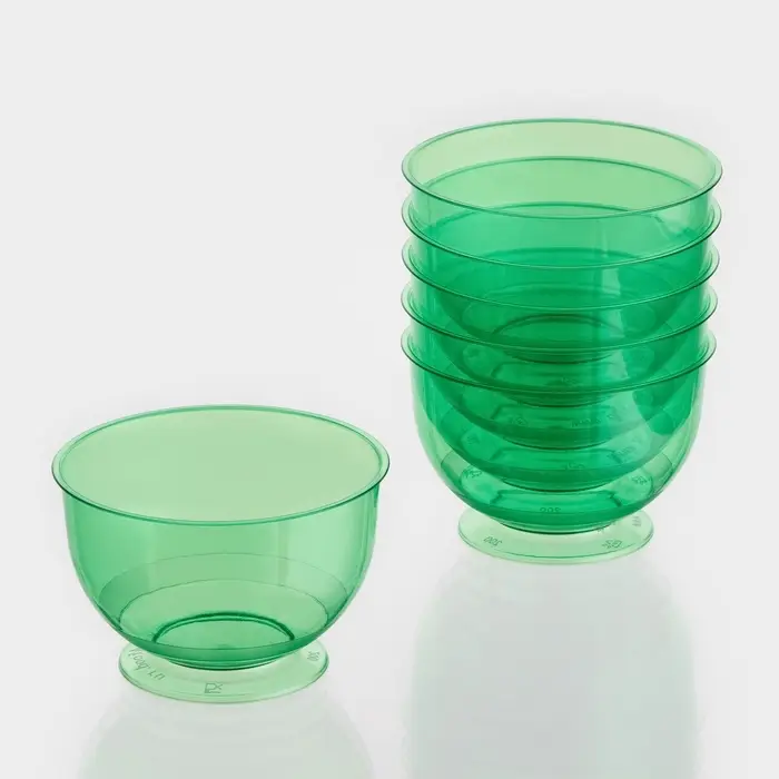Креманка пластиковая одноразовая для фуршета &laquo;Кристалл&raquo;, 200 мл, зелёная