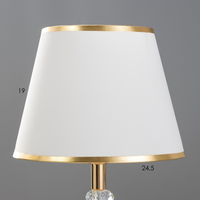 Настольная лампа "Лейла" Е27 40Вт черно -золотой 25х25х41 см RISALUX