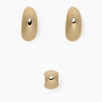 Набор серьги и каффы 3 шт &laquo;Капли&raquo; объёмные, цвет золото