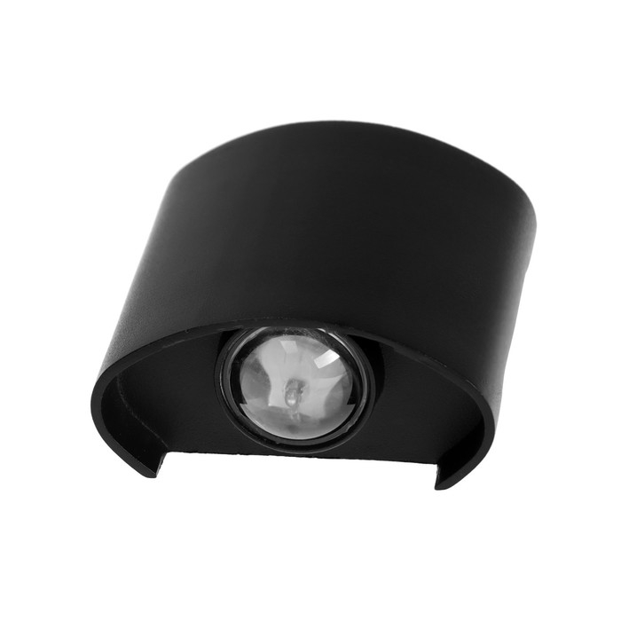 Светильник фасадный &laquo;Полусфера&raquo;, FSD-007, 2Вт, 3000К, 1 луч, IP65, 220В, металл, черный
