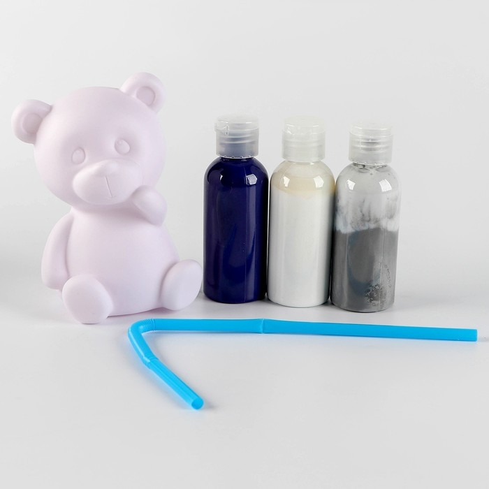 Набор для творчества. Рисование акрилом на пластиковой фигурке &laquo;Медвежонок&raquo;