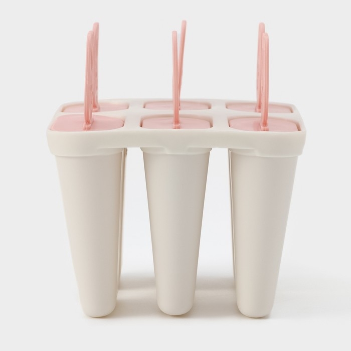 Форма для мороженого Доляна &laquo;Нега&raquo;, 6 ячеек, цвет МИКС