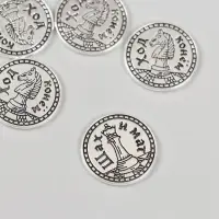 Сувенир кошельковый металл "Шах и Мат. Ход конём" 2х2 см