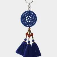 Брелок "Ловец снов" 19 см, цв. синий