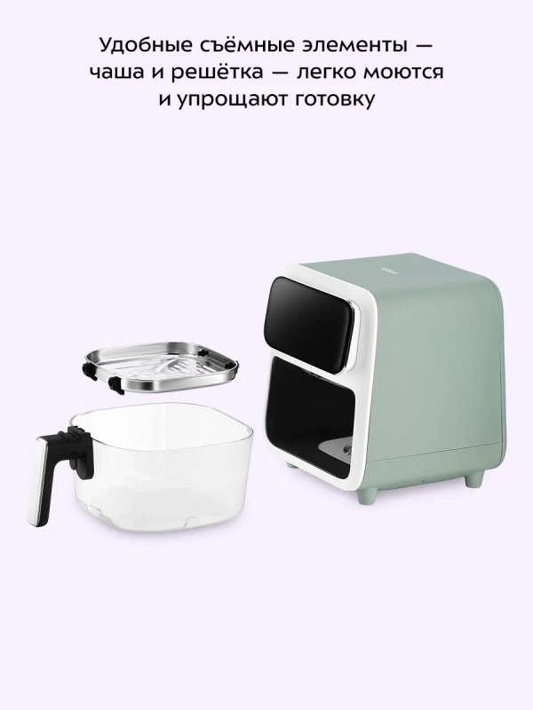 Аэрогриль электрический КТ-8147 - 4 л - 1800 Вт