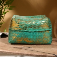 Корзинка плетеная "Голден мини" 30х30х20 см, голубой