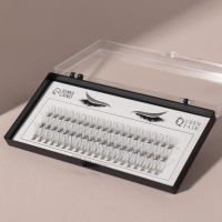 Набор накладных ресниц &laquo;Классика&raquo;, пучки, 10, 12, 14 мм, толщина 0,07 мм, изгиб D, 10 D