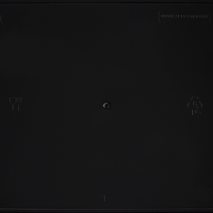 Тарелка пластиковая одноразовая, 17,2&times;17,2 см, квадратная, глубокая, МИКС