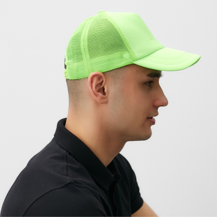 Бейсболка с сеткой MINAKU, цвет зелёный, размер 56-58