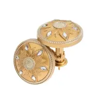 Крючок для штор CAPPIO KS032, d=98 мм, цвет золото с серебром, 2 шт