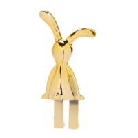 Игрушка на панель авто, зайчики, золотой, пластик, набор 2 шт Игрушка на панель авто, зайчики, золотой, пластик, набор 2 шт