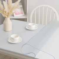 Термоскатерть Доляна &laquo;Гибкое стекло&raquo;, 100&times;100 см, толщина 1,2 мм