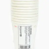 Стакан одноразовый бумажный &laquo;Керамика с цветами&raquo;, белый, 250 мл