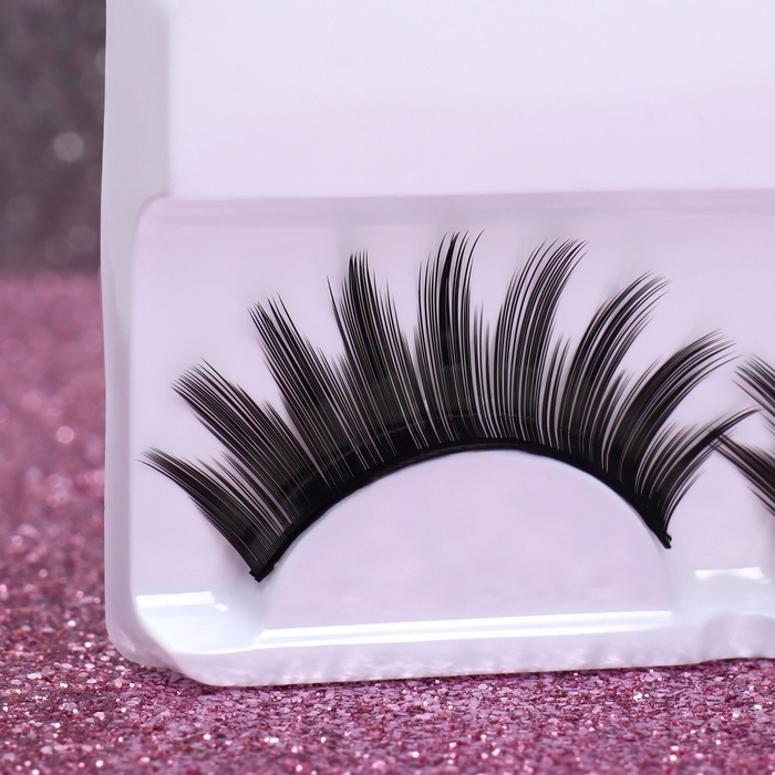 Ресницы накладные &laquo;Куколка&raquo;, 14 мм, без клея, цвет чёрный