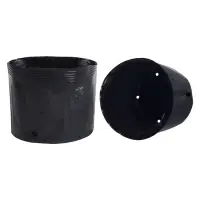 Пакет для рассады, 10 л, d = 25 см, h = 26 см, полиэтилен, чёрный, Greengo