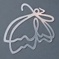 Топпер для торта &laquo;Бабочки&raquo;, 5 шт., серебряные