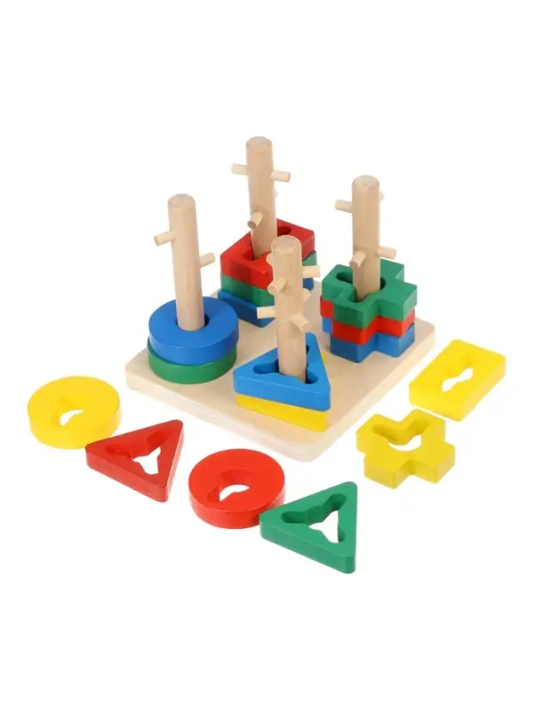 Развивающий деревянный сортер