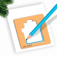 Основы для росписи и выжигания на новый год &laquo;Роспись по дереву. Ёлочные подвески&raquo;, новогодний набор для творчества