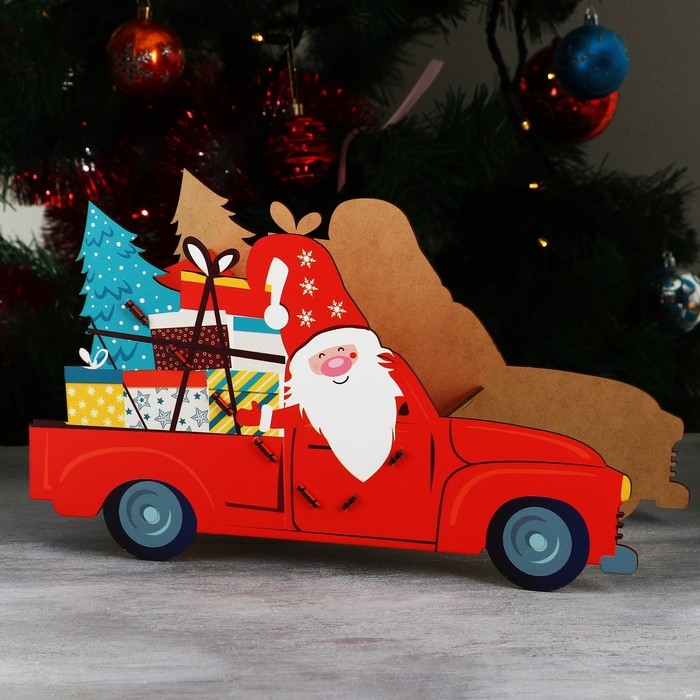 Органайзер для хранения бутылок &laquo;Дед мороз в машине&raquo;