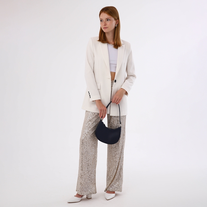 Сумка женская на молнии, цвет синий Сумка женская на молнии, цвет синий