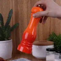 Механическая мельница для специй Gambit, оранжево-красная