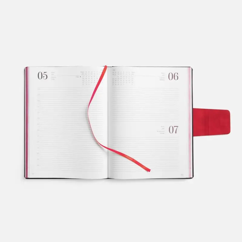 Ежедневник Grande Strap на заказ, датированный, темно-серый