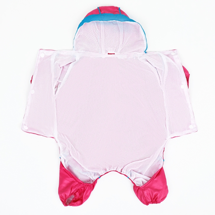 Комбинезон для собак, демисезонный с сумкой, размер L (ДС 33, Ог 45, ОШ 30 см), розовый Комбинезон для собак, демисезонный с сумкой, размер L (ДС 33, Ог 45, ОШ 30 см), розовый