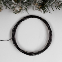 Гирлянда &laquo;Нить&raquo; 5 м роса, IP20, чёрная нить, 50 LED, свечение мульти, USB