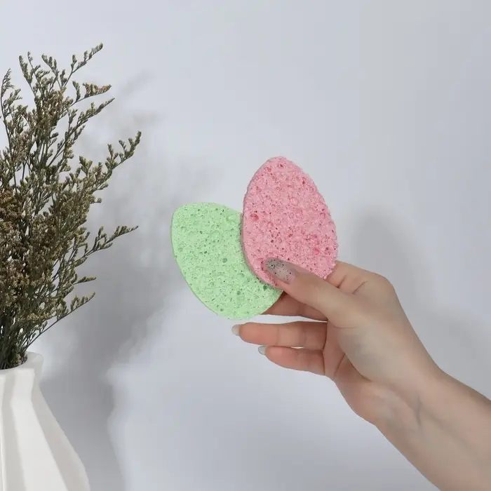Набор спонжей для умывания &laquo;Капля&raquo;, 9.5&times;7 см, 2 шт., МИКС