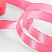 Лента атласная, 12 мм, 23&plusmn;1 м, насыщенно-розовая №05