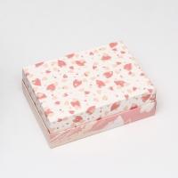 Коробка складная, с окном "С любовью"  21 х 15 х 7 см