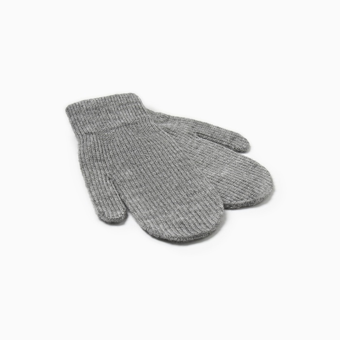 Варежки детские MINAKU, цвет серый, 18 см Варежки детские MINAKU, цвет серый, 18 см