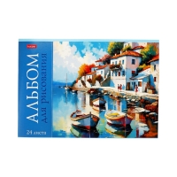 Альбом д/рис А4 24л на скобе Hatber "Ассорти. Выпуск №4", обл мел карт, офсет, 5В МИКС