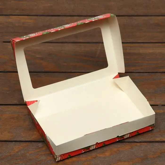 Коробка складная &laquo;Снеговичок&raquo;, розовая, 20&times;12&times;4 см