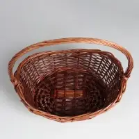 Набор корзин плетёных, овальные 4 шт., 51&times;40 см, Н 14/20 см, Н с ручкой 47 см, 43&times;33&times;13H/17Hх42H38&times;28&times;10H/15Hх