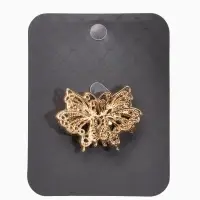 Зажим для кардигана "Ажур" бабоччка, цвет золото