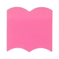 Блок с липким краем, &laquo;Фигурки&raquo;, флуоресцентный, 30 листов, МИКС