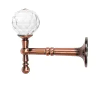 Крючок - держатель для штор на стену CAPPIO KS043, металлический, цвет медь, 2 шт.