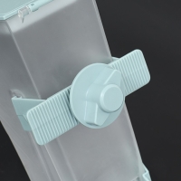 Кормушка для вольера 24 х 12 х 12 см, 2000 мл, голубая