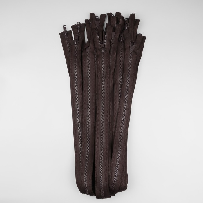 Молния &laquo;Трактор&raquo;, №8, разъёмная, 2 замка, замки автомат, 100 см, цвет коричневый, цена за 1 штуку