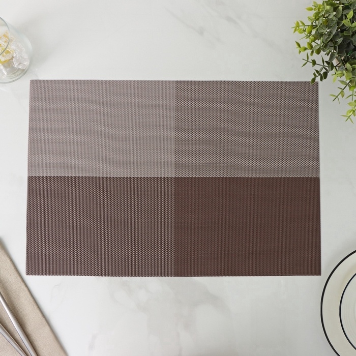 Салфетка сервировочная на стол &laquo;Настроение&raquo;, 45&times;30 см, коричневая