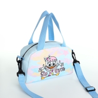 Сумка детская для девочки на молнии, регулируемый ремень, цвет голубой Сумка детская для девочки на молнии, регулируемый ремень, цвет голубой