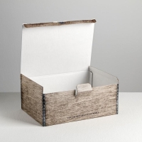 Коробка‒пенал, упаковка подарочная, &laquo;GIFT&raquo;, 26 х 19 х 10 см