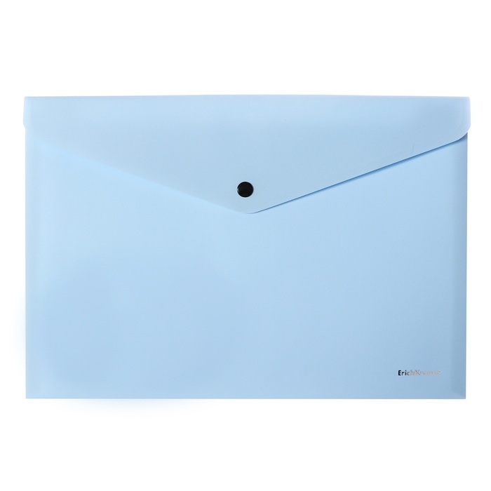 Папка-конверт на кнопке А4, 180 мкм, ErichKrause Soft Manga, непрозрачная, тиснение "софт-тач", МИКС