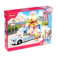 Конструктор Розовая мечта "Бургерная на колесах", 154 детали, 6+