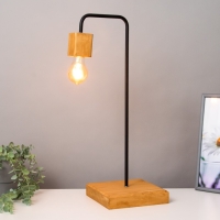 Лампа настольная "Хью-1" коричневый/черный 20х20х55см RISALUX Лампа настольная "Хью-1" коричневый/черный 20х20х55см RISALUX