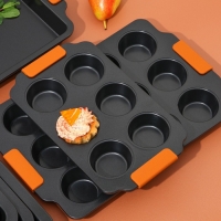 Форма для выпечки Magistro &laquo;French Bakery. Круг&raquo;, 39&times;26,3&times;3.4 см, 12 ячеек, антипригарное покрытие